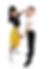 Thumbnail: BEE- Fierce Latin Skirt - Yellow & Black (Skirt only)
